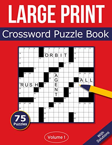 Large Print Crossword Puzzle Book: 75 Large Print Crossword Puzzles For ...