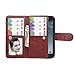 Case for Samsung S3,xhorizon TM FLK Premium Leather Folio Wallet Magnetic Wristlet Purse Soft Flip Multiple Card Slots Case for Samsung Galaxy S3 i9300 (Coffee)