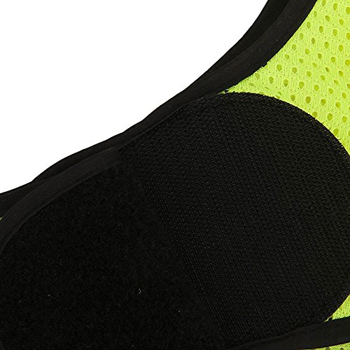 FITNESS MANIAC Adjustable Running Walking Cycling Riding High Visibility Reflective Safety Vest Straps Breathable Holes Outdoor Jogging Gear Security Night Reflector 2X Arm Bands
