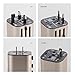 MOCREOTravel Plug Adapter, Detachable International Travel Charger Adapter World Plug Adapter Built-in 3.2 A Dual USB Ports - Universal AC Socket (Champagne)