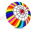 Rainbow Parafoil Kite For Kids & Adults - Easy To Fly With 700 Ft String & Tail, No Assembly Needed, Perfect For Beach