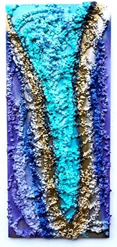ORIGINAL Chris Riggs space sculpture 24" x 12" wood dada fine pop art spray paint modern contemporary signed universe medium size painting