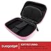 Pink Hard EVA Shell Case with Carabiner Clip & Twin Zips for the SoundMoovz Musical Bandz - by DURAGADGET