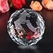 Faceted Crystal Ball Clear Cut Glass Ball 60/80mm Crystal Ball Prism Glass Translucent Faceted Gazing Ball Sphere Prisms Home Hotel Decor Hardware Fittings (80mm/3.15in)