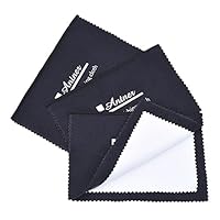 Antner 3 Pack Jewelry Polishing Cloth for Silver, Gold, Brass, Watches, Cutlery and Camera Shot