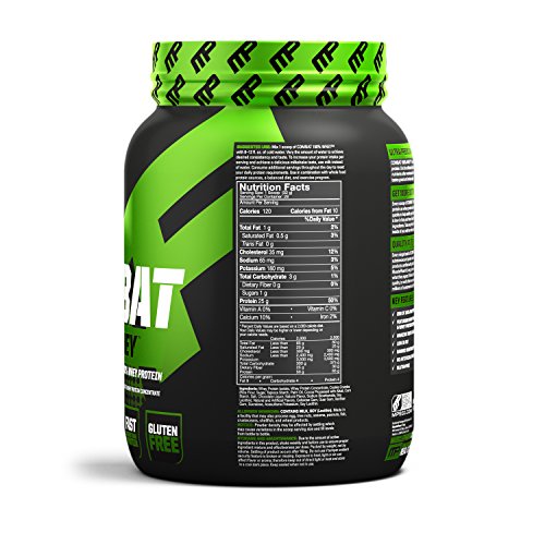 MusclePharm 100 Whey Protein, MuscleBuilding Whey Protein Powder, Cookies 'N' Cream, 2 Pounds