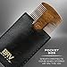 BRV MEN Beard & Mustache Comb, 100% Natural Green Sandalwood, Pocket Beard Comb with Carry Case, Wooden Beard Comb for Men For All Types and Styles of Hair & Beard