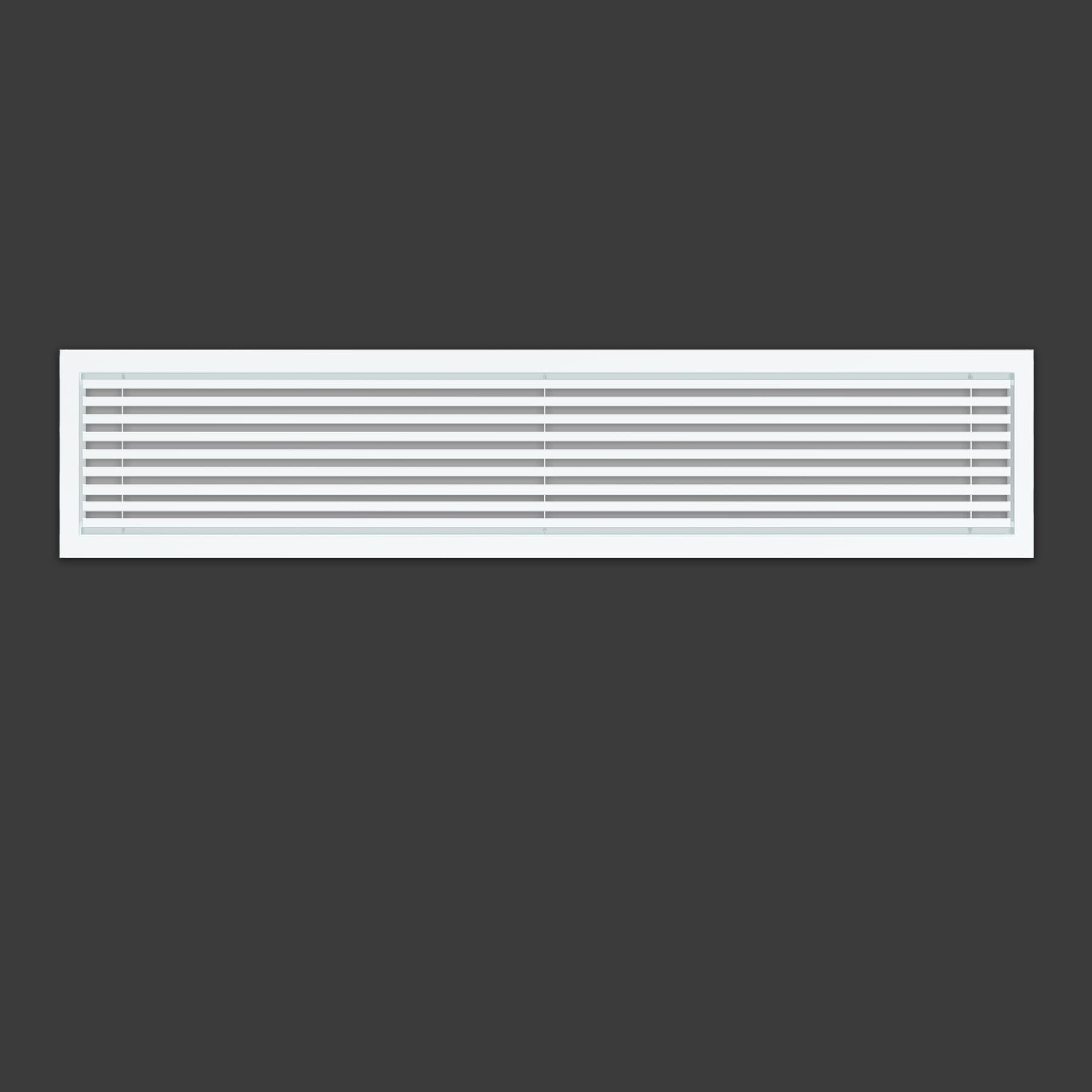 Photo 1 of Powrocket Linear Bar Air Grille 28" X 6", Aluminum Air Supply/Return Grilles,Easy Air Flow,Removable Grille/Door-HVAC Air Vent Cover,White[Outer Dimensions: 28.8"w X 6.8"h]