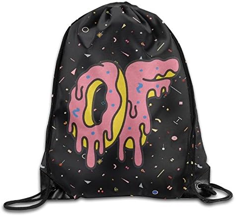 RALEND Odd Future OF Donut Logo Drawstring Backpack Sack Bag