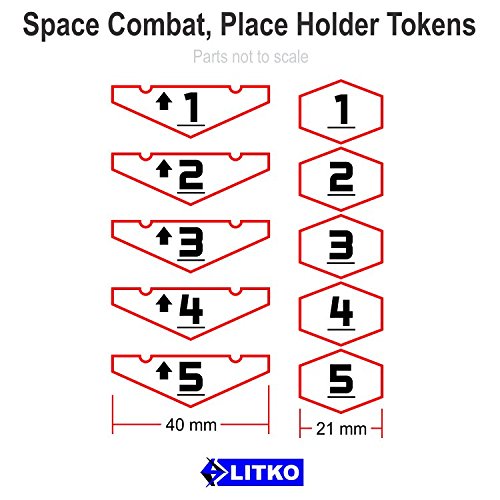 Space Combat, Place Holder Token Set #1-5 (10)