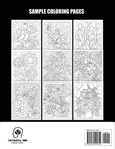 Stained Glass Coloring Book: An Adult Coloring Book Featuring Beautiful
