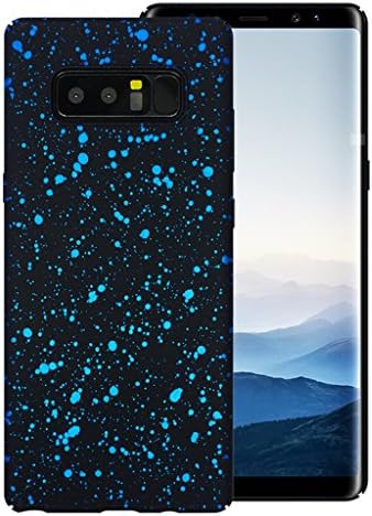 Minkuke Galaxy Note 8 Case Slim Starry Sky Pattern Hard Fiber Full Body Rugged Light and Thin Case Samsung Note 8 Anti-Slip Shockproof (Sky Blue)