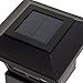 Westinghouse Hilltop 20 Lumens Solar Fence Post Cap Lights for 4x4 Wood Posts (Black, 6 Pack)