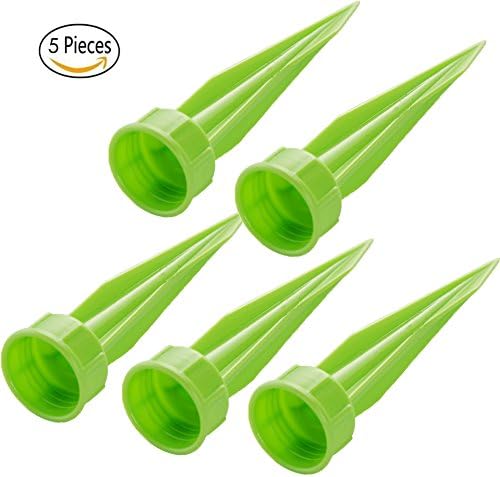 Indoor Automatic Watering System Drip Irrigation Device Gardening Tools for Flower Pots Self Plant Waterer Ceramic Probes, Houseplant Spikes Self Watering (5pack)