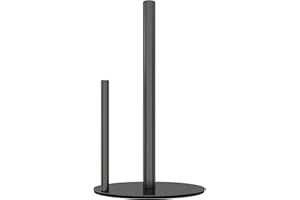 Paper Towel Holder Black Kitchen Roll Holder, Premium Stainless Steel Paper Towel Holder for Kitchen Roll Organize, One-Hande