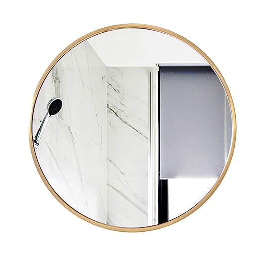 Large Circle Metal Frame Mirror Wall Mounted Decorative