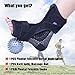 Plantar Fasciitis Night Splint, Dorsal Night Splint Plantar Fasciitis Splint for Plantar Fasciitis Support Flatfoot Pain Relief, Adjust Foot Drop Orthotic Brace with Compression Socks & Massage Ball