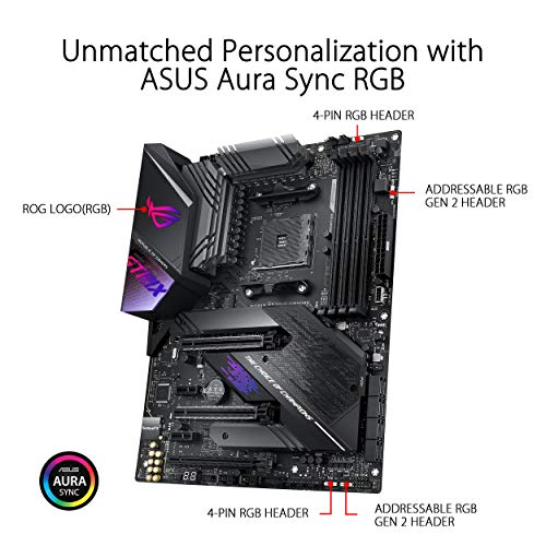 ASUS ROG Strix X570-E Gaming ATX Motherboard with PCIe 4.0, Aura