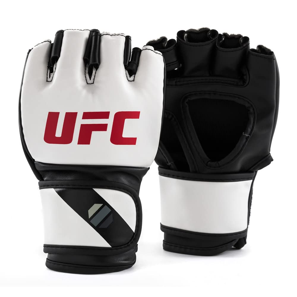 UFC MMA 5oz Sparring Gloves, Color- White, Size- L/XL