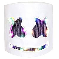 weispo DJ LED Mask,Music Festival Light Up Helmet Mask Halloween Cosplay Party Prop EVA Full Head Cover Mask