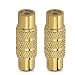 HTTX Premium Female to Female RCA Connector A/V Joiner Video and Audio Coupler Metal Adapter Component Gold Plated (2-Pack)