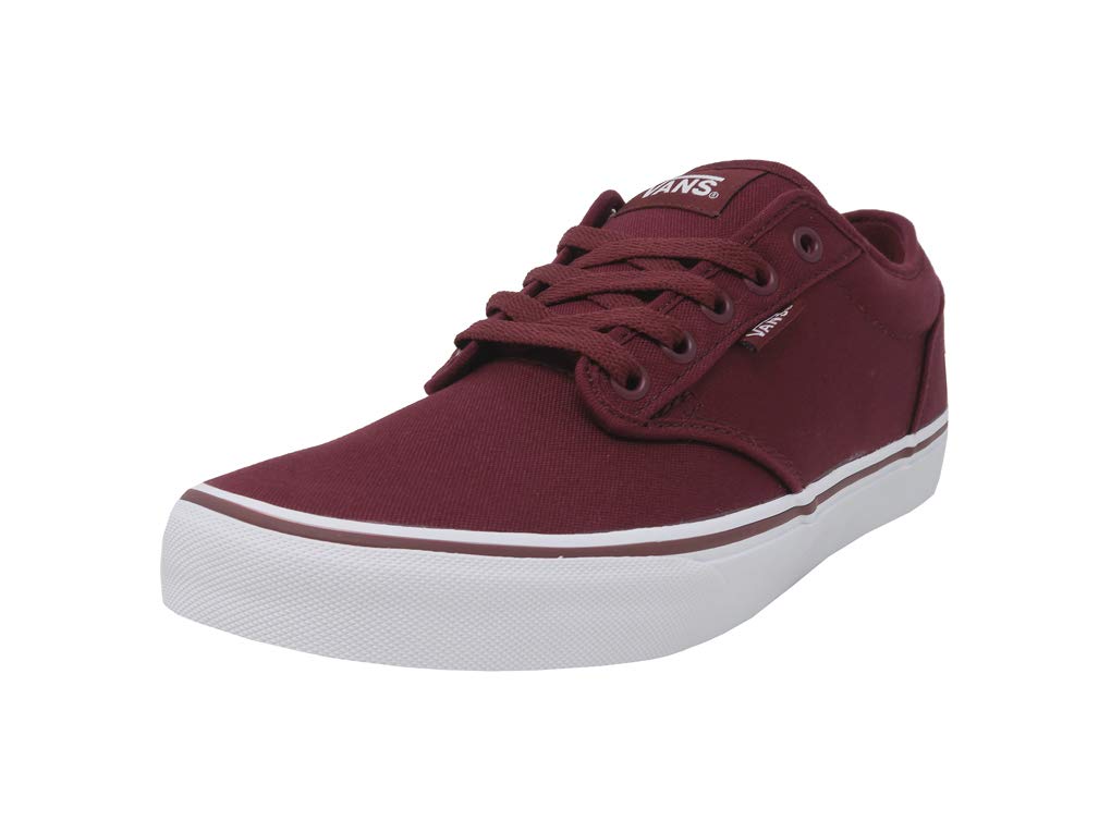burgundy red vans