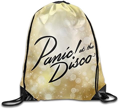 Panic! At The Disco Sackpack Training Gymsack Drawstring Bag Drawstring Backpack Sport Bag Travel Bag Pouch Portable Backpack Rucksack Bagsack 16.9" X 14.2" Durable 210 D Polyester