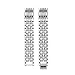 Metal Bling Bands Compatible Fitbit Alta Watch,Stainless Steel Band with Rhinestone Adjustable Jewelry Strap Bracelet for Fitbit Alta/Alta HR (Silver White Diamond)