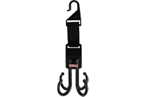 Nuby Deluxe Car Seat & Stroller Hooks, 2-Pack - Black