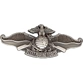 Officially Licensed United States Marine Corps FMF Fleet Marine Force Warfare Badge Vinyl Decal - 4 inches - Made in USA