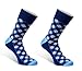 Puentes Denver Colorful Mens Dress Socks - 3 Pack Set - Fun Patterns Polka Dot Gift Boxed - Size 7-12