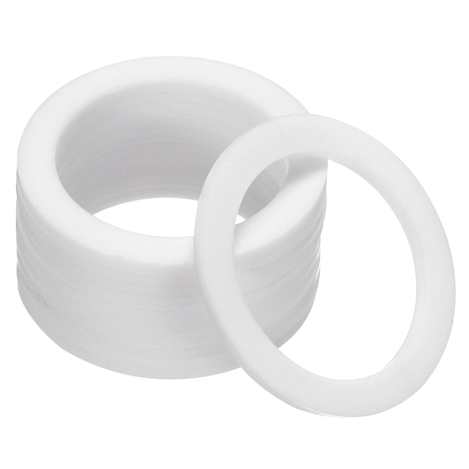 PATIKIL Flat Washers, 100 Pcs 39mm OD 30mm ID 2mm Thickness PTFE Seal Washers Flange Gasket Sealing Gasket for Faucet Pipe Water Hose