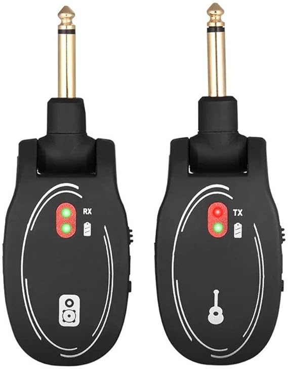 Wireless System Guitar Transmitter Rotatable Plug Digital Guitar Bass
