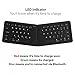 Kanex K166-1128 MultiSync Foldable Travel Bluetooth Wireless Keyboard