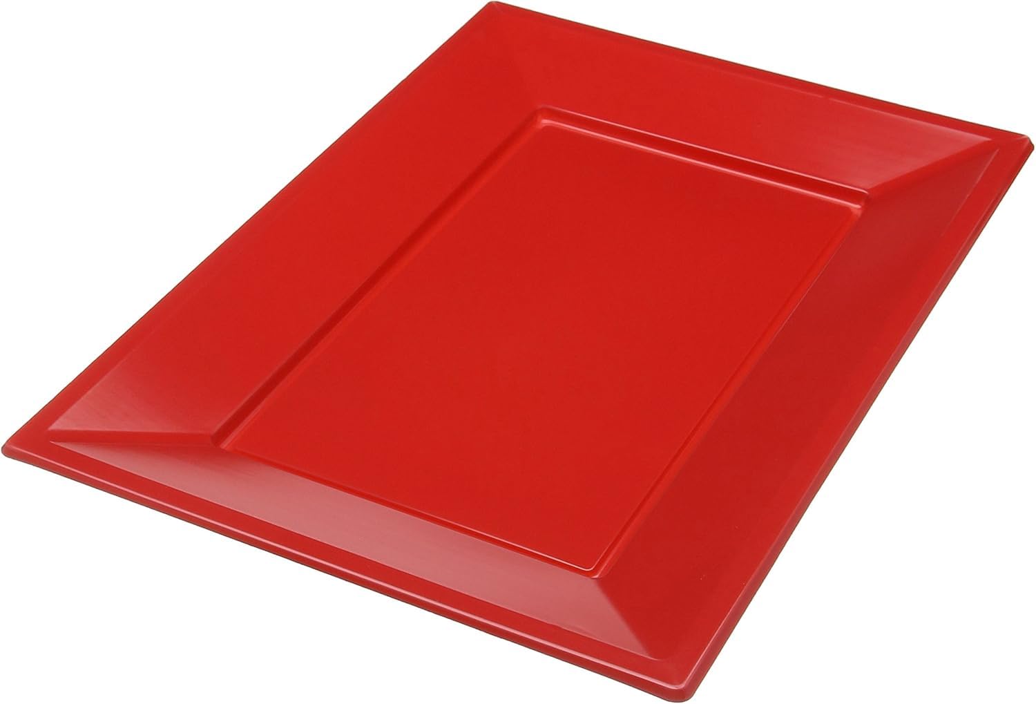 Amscan 997424 3 Plas Platters - Apple Red