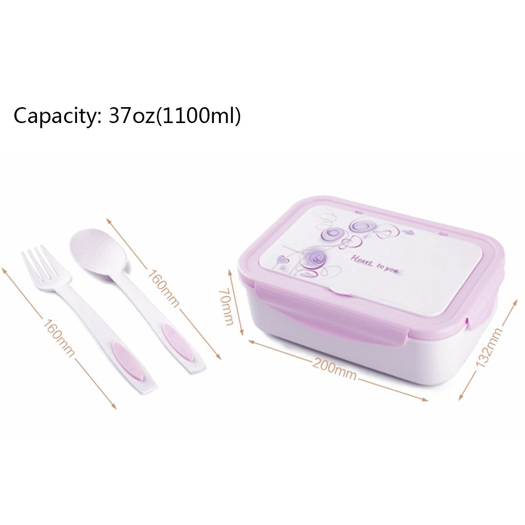 OldPAPA Caja bento para niños Acero Inoxidable Prueba de Fugas Bento