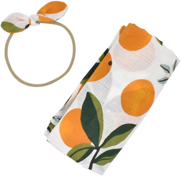 Cotton Swaddle Muslin Blanket Newborn Floral Wrap Swaddling Blanket 2Pcs Bath Towel Baby Bed Accessories