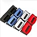 Dwindish Red 2 Pcs Smart Seatbelt Adjuster Clip Buckle Shoulder Relax Neck Comfort Supports