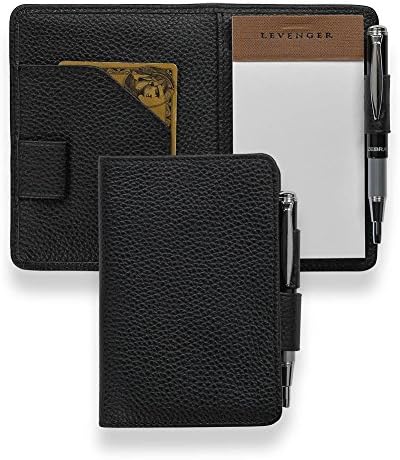 Levenger Swiftnotes Leather Notepad (AL13110 BK NM)