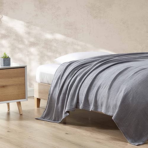 Eddie Bauer Queen Blanket, Lightweight Cotton Bedding, Home Decor for