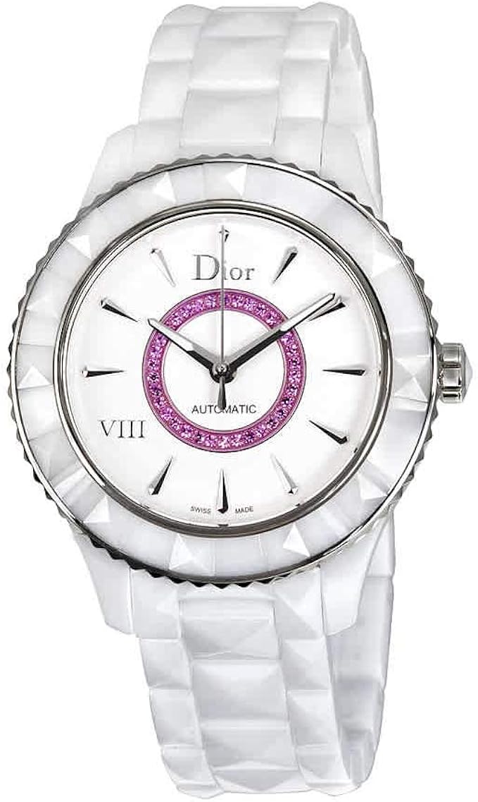 Christian Dior VIII White Dial Ceramic Ladies Watch CD1245EFC001 Dior Amazon.ca Watches