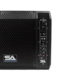 Sísmica Audio   sax 10 m pw   Powered Compact 10 pulgadas 2 Vías coaxial Piso Stage Monitor con titanio Cuerno