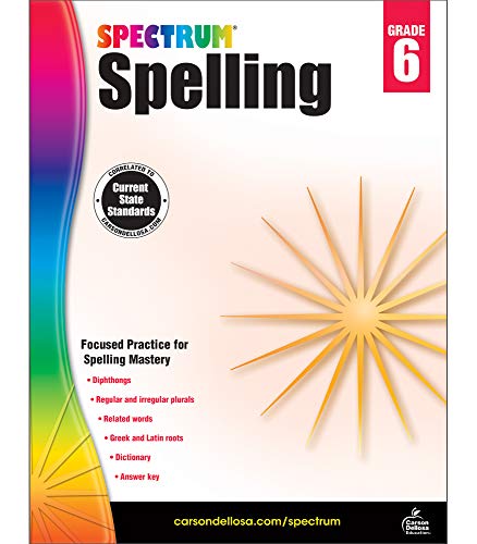 Carson-Dellosa Spectrum Spelling Workbook, Grade 6