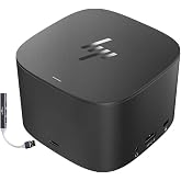 HP Thunderbolt Dock G2 230W Dual 4K Display Support, USB-C/USB-A Ports | DisplayPort, VGA, Ethernet Bundle with Dockztorm Hub &ndash; (Renewed)