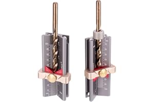 HONGDUI Multifunction 3 in 1 Measuring Gauge Drill Depth Gauge Drill Stop Measure and Drill Point Angle Gauge Grinding Gage
