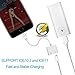 Dongle 7 Adapter Headphone Jack Adapter Charge and Listen No Calling and Music Control Compatible with IOS10.3 and IOS11 (White)