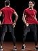 NELEUS Men's 3 Pack Mesh Athletic Fitness Workout Shirts,5033,Black,Red,Blue,US XL,EU 2XL