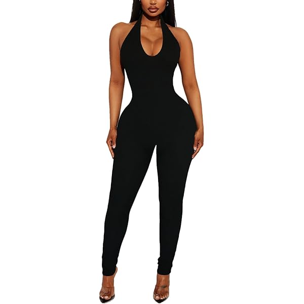 【threetimes】Soft bodysuit /追跡付 Amazon.com: VJHX Black One Piece Jumpsuits for Women Tank