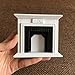 zhenleisier Doll House Accessories,1/12 Miniature Fireplace Furniture Model Kid's Handmade Educational Toy Doll House Living Room Decor Accessory White