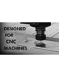 Amana Tool 51474-Z SC Spiral 'O' Single Flute, ZrN Coated Aluminum Cutting 1 8 D x 1 4 CH x 1 4 SHK x 2 inch Long Up-Cut Router Bit with Mirror Finish